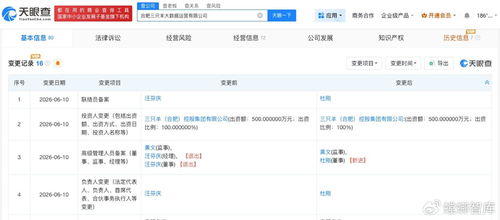 三只羊大數據公司變更負責人 聚焦數據處理服務轉型新篇章